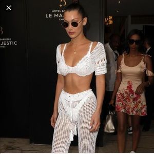 bella haddid crotchet set